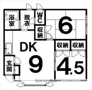 アクティブ220【1階】の間取り